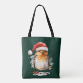 Schattige Roodborst Tote Bag (Achterkant)