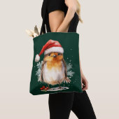 Schattige Roodborst Tote Bag (Dichtbij)