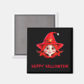 Schattige roodharige heks magneet (Voorkant / Achterkant)