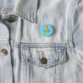 Schattige roodharige zeemeermin Thunder_Cove Ronde Button 3,2 Cm (In situ)
