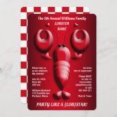 Schattige roodkreeft met hartscheurtjes kaart (Voorkant / Achterkant)