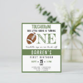 Schattige Rookie Football Budget 1e Verjaardag Uit (Staand voorkant)