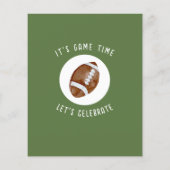 Schattige Rookie Football Budget 1e Verjaardag Uit (Achterkant)