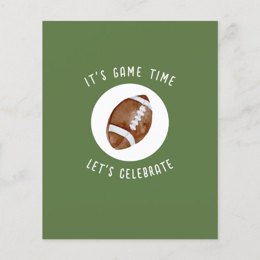 Schattige Rookie Football Budget 1e Verjaardag Uit (Achterkant)