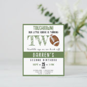 Schattige Rookie Football Budget 2e Verjaardag Uit (Staand voorkant)