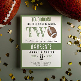 Schattige Rookie Football Budget 2e Verjaardag Uit