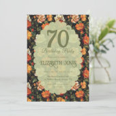 Schattige Roos Bloem Boho Verjaardag Kaart (Staand voorkant)