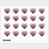 Schattige Roos Bloem Hart Sticker (Vel)