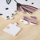 Schattige Roos Bloemige Puzzels (Zijkant)