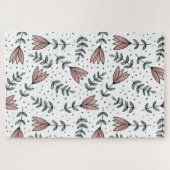 Schattige Roos Bloemige Puzzels (Horizontaal)