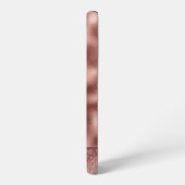 Schattige Roos Goud Roze Franse Bulldog Chic Samsung Galaxy Hoesje (Linkerkant)