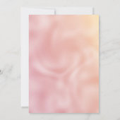 Schattige roos gouden faux zilveren glitter Bedank Kaart (Achterkant)