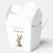 Schattige Roos Kinder Bunny Verjaardag Dank u Bedankdoosjes (Geopend)