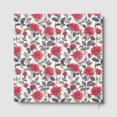 Schattige Roos thema bruiloft gastenboek (Achterkant)