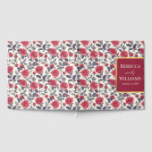 Schattige Roos thema bruiloft gastenboek (Volledig)