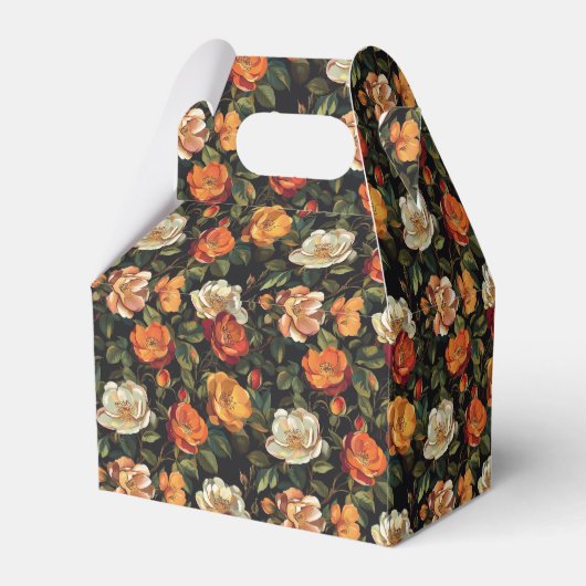 Schattige Roos Verjaardag gunstbox voor dank u Ver Bedankdoosjes (Achterkant)