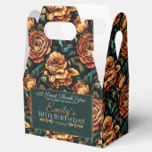 Schattige Roos Verjaardag gunstbox voor  Verjaarda Bedankdoosjes (Geopend)