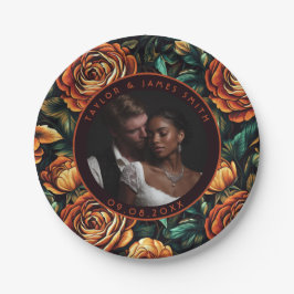 Schattige Roos Vrijgezellenfeest bruiloft Borden v Papieren Bordje