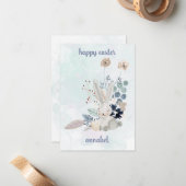 schattige  rooster met een mooi rooster notitiekaartje (Voorkant / Achterkant in situ)