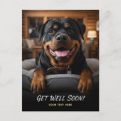 Schattige Rottweiler Beterschap Ansichtkaart Briefkaart (Voorkant)