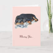 schattige rottweiler die je mist kaart (Voorkant)