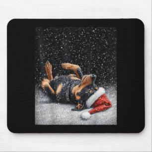 Schattige Rottweiler Grappige Kerstmis Muismat