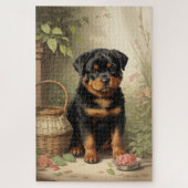 Schattige Rottweiler Legpuzzel (Verticaal)