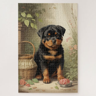 Schattige Rottweiler Legpuzzel