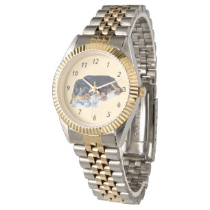 schattige rottweiler-puppy-watch horloge