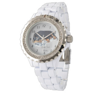 schattige rottweiler-puppy-watch horloge