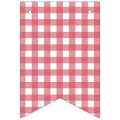 Schattige roze aardbei Happy Birthday Vlaggetjes (Eerste vlag)