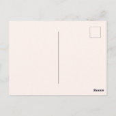 Schattige Roze Aardse Tonen Vrolijke Kerstboom Briefkaart (Achterkant)