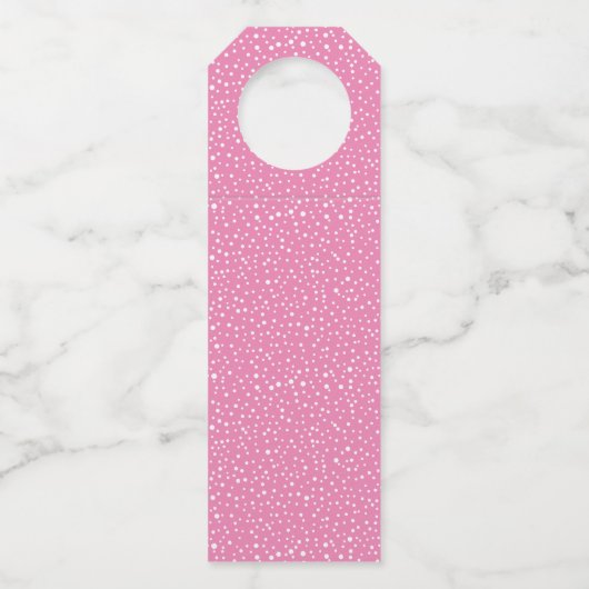 Schattige roze Afrikaans-Amerikaanse Kerstman Kers Flessenhanger (Achterkant)