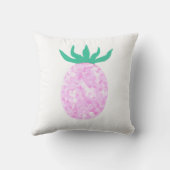 Schattige Roze Ananas Kussen (Achterkant)