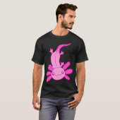 Schattige roze axolotl t-shirt (Voorkant volledig)