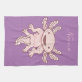 Schattige Roze Axolotl Thunder_Cove Theedoek (Horizontaal)