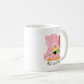 Schattige roze Baby flamingo Mok voor kinderen (Voorkant rechts)
