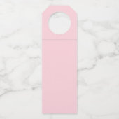 Schattige roze baby meisje voetafdrukken het is ee flessenhanger (Achterkant)