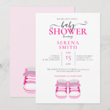 Schattige ROZE Baby Schoenen BABY SHOWER