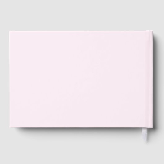 Schattige Roze Baby showers Roos Goudfolie Gastenboek (Achterkant)