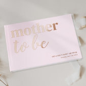 Schattige Roze Baby showers Roos Goudfolie Gastenboek