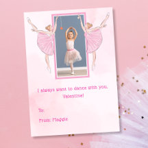 Schattige Roze Ballerina Kinderklas Valentijnsdag