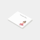 Schattige Roze Ballerina Post-it® Notes (Schuin)
