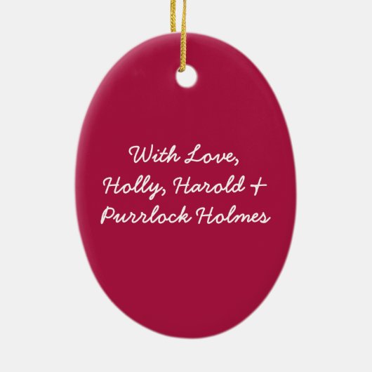 Schattige Roze Ballet Dansen Panda Beary Kerstmis Keramisch Ornament (Achterkant)