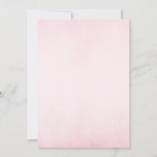 Schattige Roze Ballonnen Teddy Girl Baby shower Kaart (Achterkant)