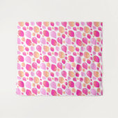 Schattige Roze Balloon Pattern Baby shower Achterg Wandkleed (Voorkant (horizontaal))