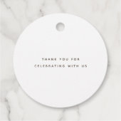 Schattige Roze Beren Baby shower Bedankjes Labels (Achterkant)