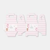 Schattige roze Beren ballon Baby shower Bedankdoosjes (Uitgevouwen)