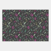 Schattige roze bessen cadeau inpakpapier vel (Voorkant 2)