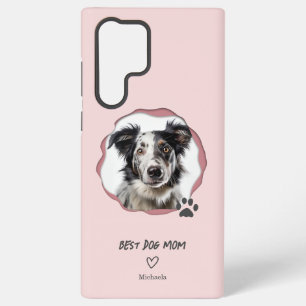 Schattige Roze Beste Hond Moeder Foto Samsung Galaxy Hoesje